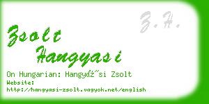 zsolt hangyasi business card